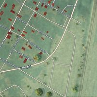 Second close-up of the map of Dobbins Heights, North Carolina print showing more streets and buildings