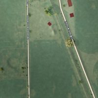 Second close-up of the map of Donovan, Illinois print showing more streets and buildings