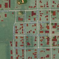 Second close-up of the map of Douglass, Kansas print showing more streets and buildings