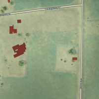 Second close-up of the map of Dovray, Minnesota print showing more streets and buildings