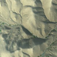 Second close-up of the map of Doyle, California print showing more streets and buildings