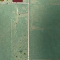 Second close-up of the map of Drummond, Oklahoma print showing more streets and buildings