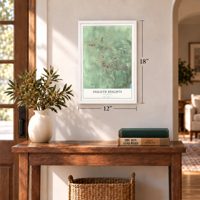 Duluth Heights, Minnesota map, 12 x 18 inch print in a white frame in an entryway