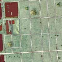 Second close-up of the map of Dunbar-Broadway, Maryland print showing more streets and buildings