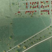 Second close-up of the map of Duncan, Nebraska print showing more streets and buildings