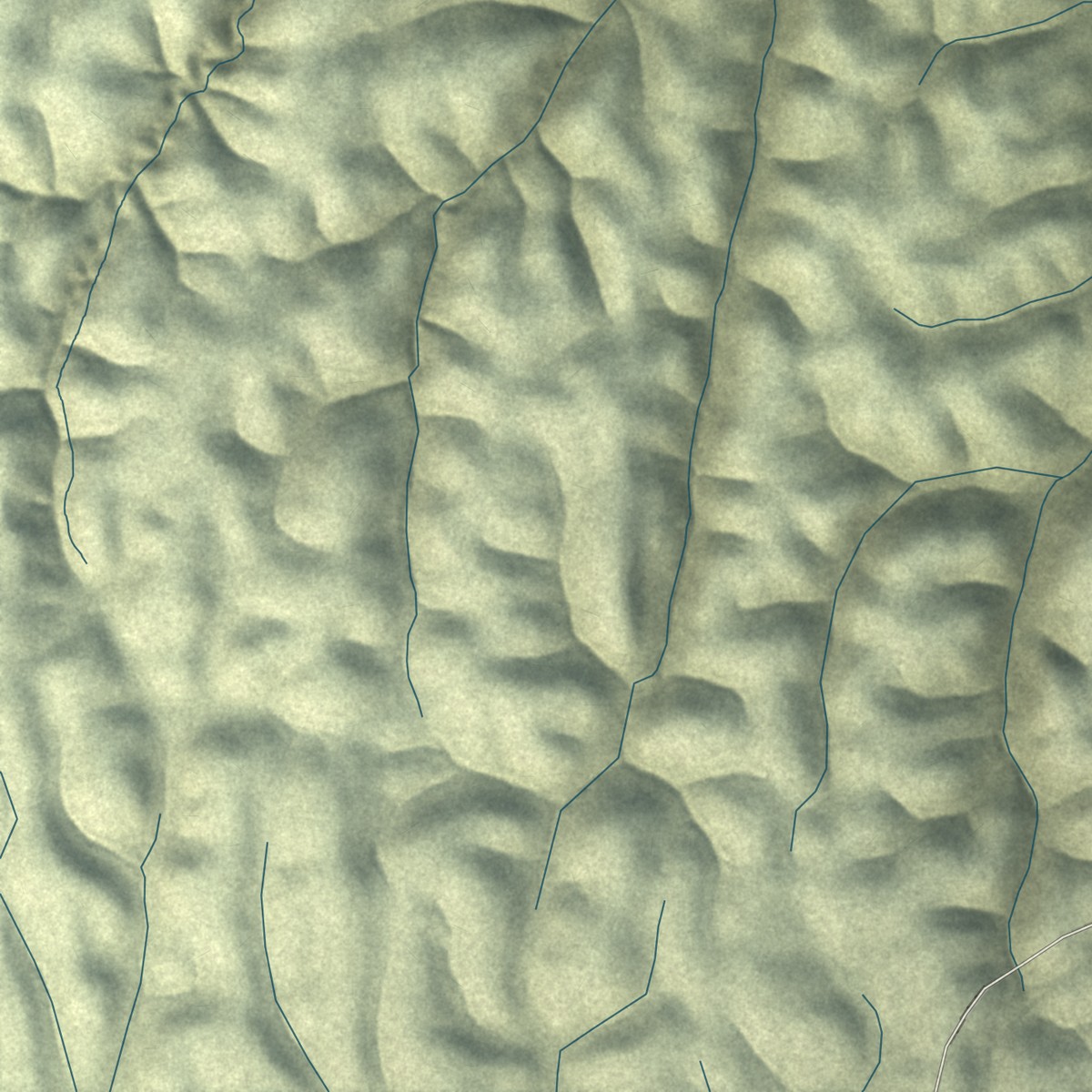 Second close-up of the map of Dunnigan, California print showing more streets and buildings