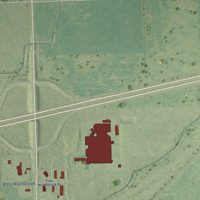 Second close-up of the map of Dwight, Illinois print showing more streets and buildings