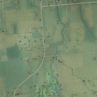 Second close-up of the map of Dwight, Michigan print showing more streets and buildings
