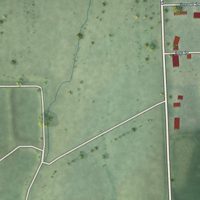 Second close-up of the map of Dwight, Nebraska print showing more streets and buildings