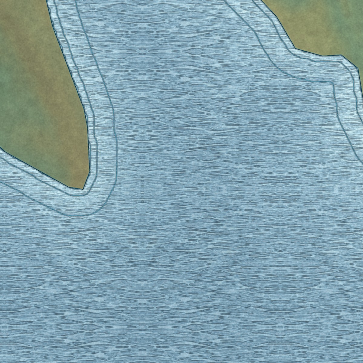 Second close-up of the map of Eagle, Alaska print showing more streets and buildings