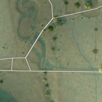 Second close-up of the map of Eagle Creek Colony, Montana print showing more streets and buildings