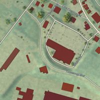 Second close-up of the map of Eagle, Pennsylvania print showing more streets and buildings