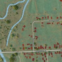 Second close-up of the map of Earlville, New York print showing more streets and buildings