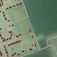 Second close-up of the map of East Camden, Arkansas print showing more streets and buildings