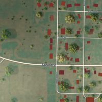Second close-up of the map of East Duke, Oklahoma print showing more streets and buildings
