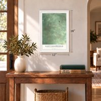 East Fallowfield, Crawford County, Pennsylvania map, 12 x 18 inch print in a white frame in an entryway