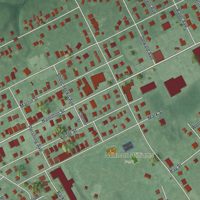 Second close-up of the map of East Franklin, New Jersey print showing more streets and buildings