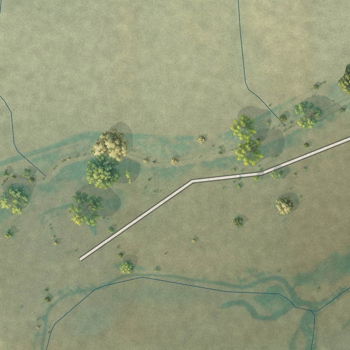 Second close-up of the map of East Malta Colony, Montana print showing more streets and buildings