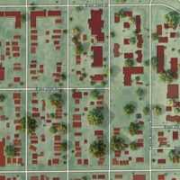 Second close-up of the map of East Phillips, Minnesota print showing more streets and buildings