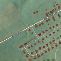 Second close-up of the map of East Prospect, Pennsylvania print showing more streets and buildings
