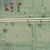 Second close-up of the map of Eastborough, Kansas print showing more streets and buildings
