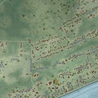 Second close-up of the map of Eastpoint, Florida print showing more streets and buildings