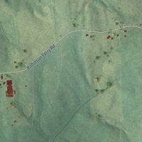 Second close-up of the map of Ebony, Virginia print showing more streets and buildings