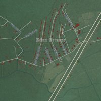 Second close-up of the map of Eden, Maryland print showing more streets and buildings