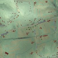 Second close-up of the map of Eden, Pennsylvania print showing more streets and buildings