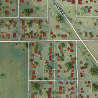 Second close-up of the map of Edinburg, Illinois print showing more streets and buildings