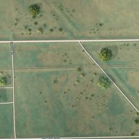 Second close-up of the map of Egeland, North Dakota print showing more streets and buildings