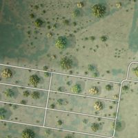 Second close-up of the map of El Castillo, Texas print showing more streets and buildings