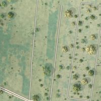 Second close-up of the map of El Quiote, Texas print showing more streets and buildings