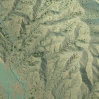 Second close-up of the map of El Rito, New Mexico print showing more streets and buildings