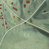 Second close-up of the map of Elderton, Pennsylvania print showing more streets and buildings