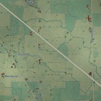 Second close-up of the map of Eldorado, Wisconsin print showing more streets and buildings
