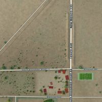 Second close-up of the map of Elida, New Mexico print showing more streets and buildings