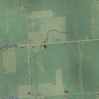 Second close-up of the map of Elmer, Sanilac County, Michigan print showing more streets and buildings