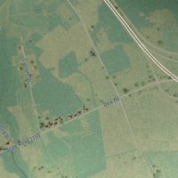 Second close-up of the map of Elrod, North Carolina print showing more streets and buildings