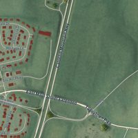 Second close-up of the map of Emmitsburg, Maryland print showing more streets and buildings