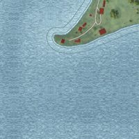 Second close-up of the map of Emmons, Minnesota print showing more streets and buildings