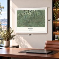 Emory, Virginia map, 18 x 24 inch print in a white frame in a home office