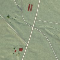 Second close-up of the map of Empire, Nevada print showing more streets and buildings