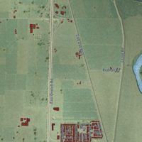 Second close-up of the map of Encinal, California print showing more streets and buildings