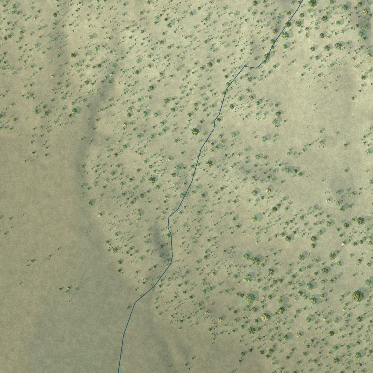 Second close-up of the map of Encinal, New Mexico print showing more streets and buildings