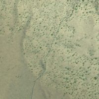 Second close-up of the map of Encinal, New Mexico print showing more streets and buildings