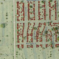 Second close-up of the map of Enderis Park, Wisconsin print showing more streets and buildings