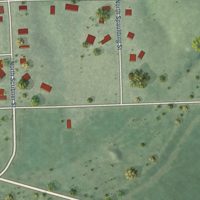 Second close-up of the map of Endicott, Nebraska print showing more streets and buildings