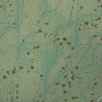 Second close-up of the map of Enola, Arkansas print showing more streets and buildings
