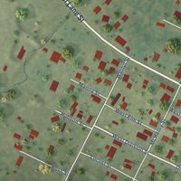 Second close-up of the map of Equality, Illinois print showing more streets and buildings